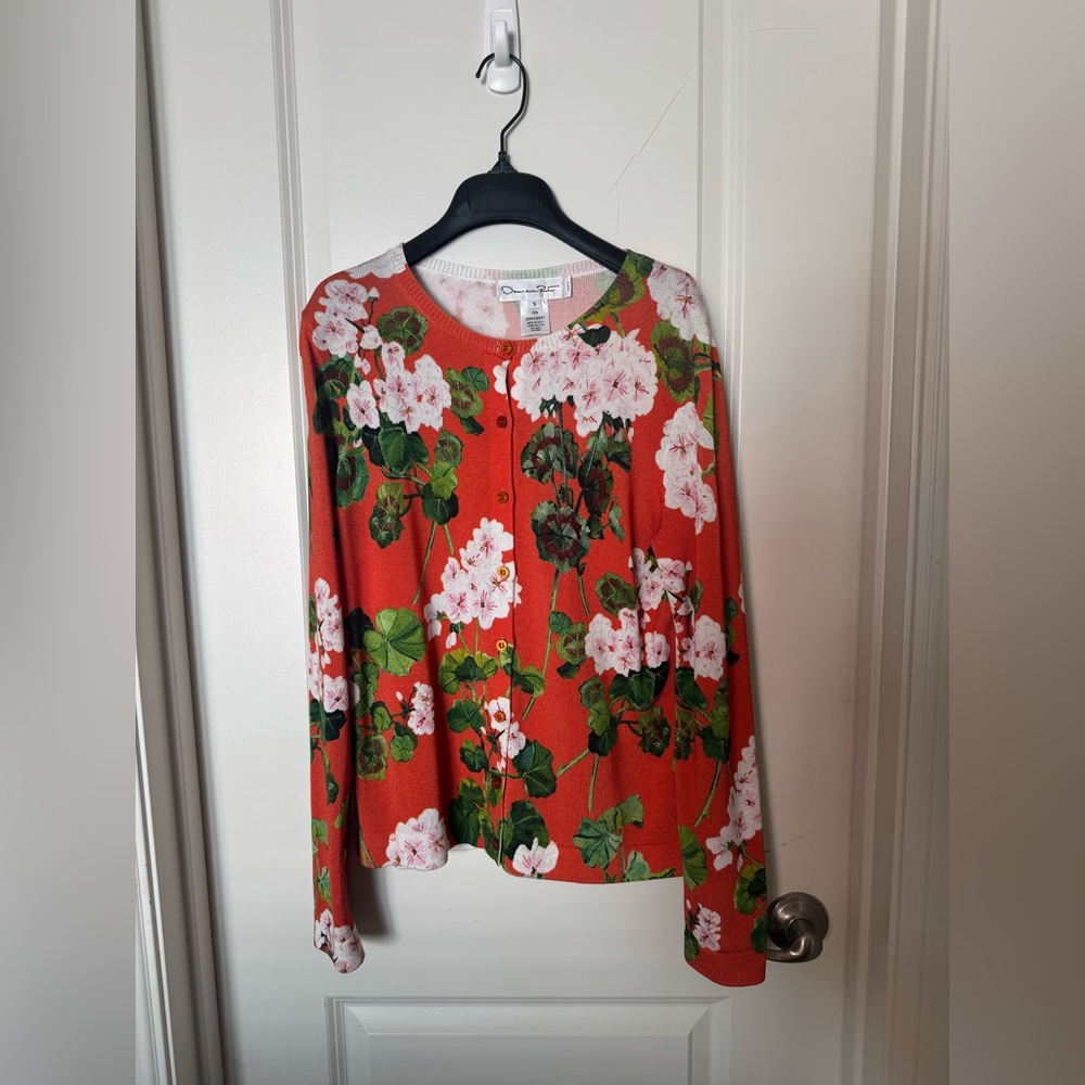 Floral Cardigan Sweater